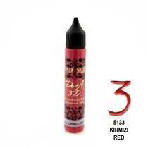 3d Dora Boncuk Boya 5133 Kırmızı 25ml
