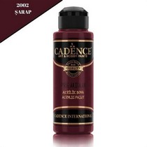 Cadence Premium Akrilik Boya 2000 Bordo 120 Ml